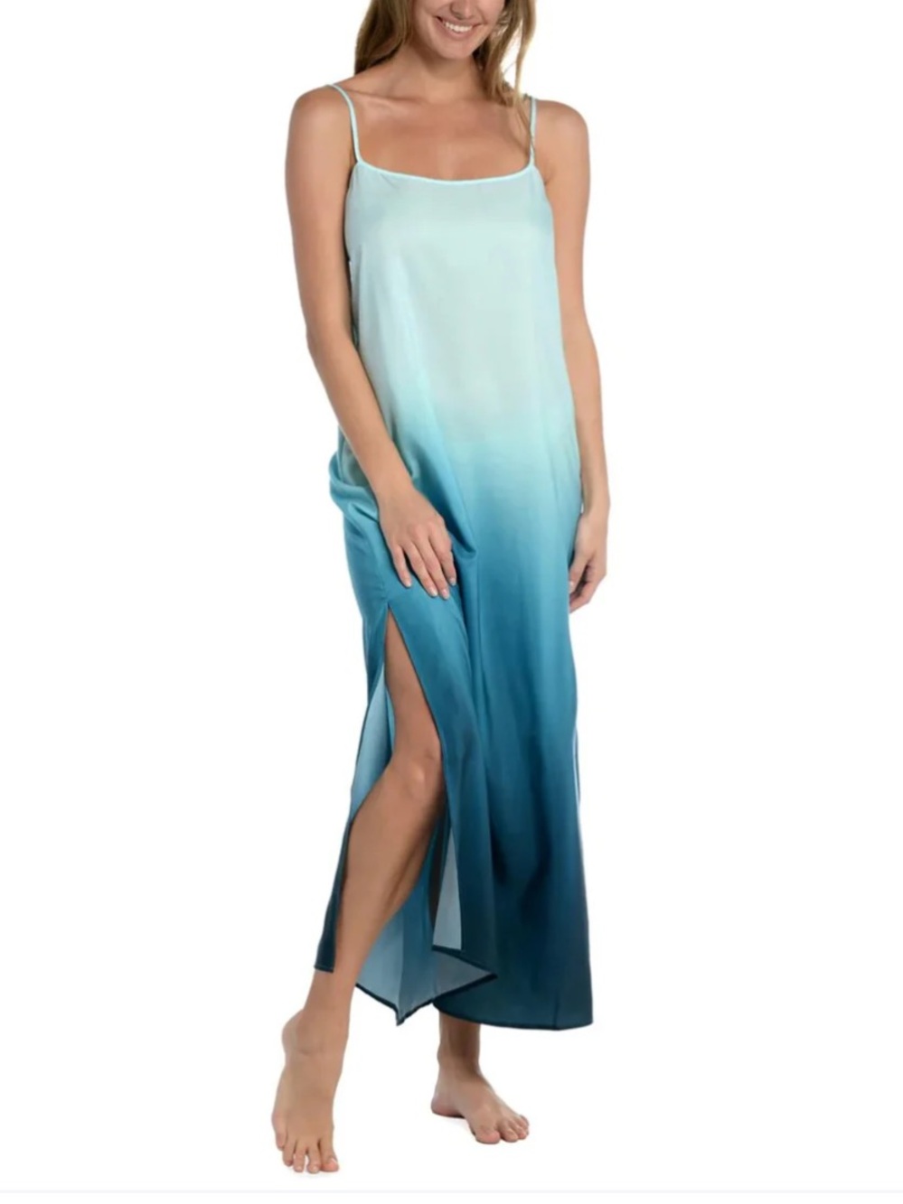 La Blanca Oasis Beach Maxi Dress Ombré Cover-Up - NWOT - Medium